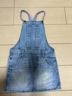 デニムジャンバースカート 110cmのサムネイル