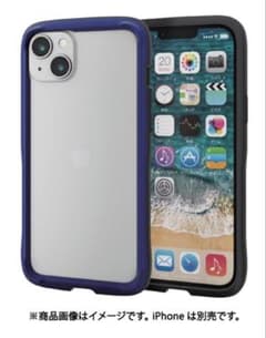 신품 ELECOM iPhone14Plus용 충격 흡수 범퍼 프레임 MagSafe