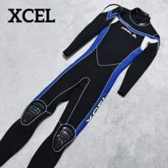 XCELウィメンズ フルスーツ ウェットスーツ ブラック ブルー 3mm