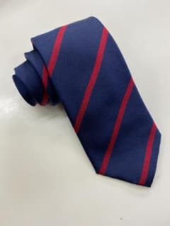 Kent シルク ネクタイ ネイビー&レッド