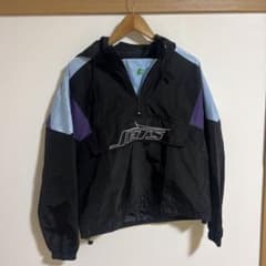 【希少 コラボ スターター yikewei】NFL JETS ナイロンパーカーのサムネイル