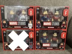 バラ売り可　ハッピーくじ　ベアブリック　MARVEL BE@RBRICKのサムネイル
