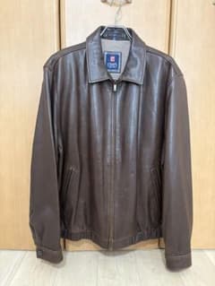 chaps Ralph Lauren レザー ジャケット 茶色のサムネイル