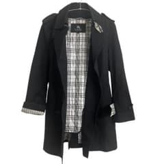 BURBERRY バーバリー ダブルブレストトレンチコート ノバチェック 黒