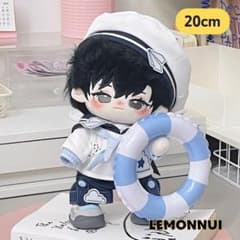 20cm ぬい服 着せ替え 浮き輪付き セーラーマリン風 夏 ぬい活-E141