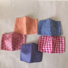 ハンドメイド　小さめ インナーマスク　5枚セットのサムネイル