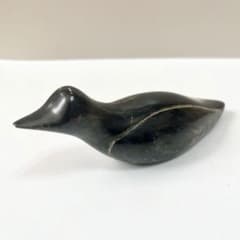 ソープストーン 鳥 カナダ イヌイット エスキモー スカルプチャー 石製