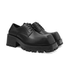 Square Toe Real Leather Derby shoesのサムネイル