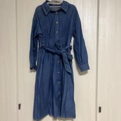 デニムブルー M ワンピースのサムネイル