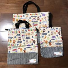 アンパンマン ハンドメイド 通園グッズ レッスンバッグ 巾着袋 靴入れのサムネイル