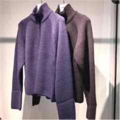 URU BABY ALPACA ZIP UP KNIT ウル　ニットのサムネイル
