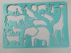 なぞり絵　型　動物2のサムネイル
