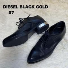 美品 DIESEL BLACK GOLD レースアップシューズ 本革 黒 37 - メルカリ