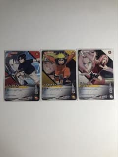 NARUTO カード うちはサスケ うずまきナルト 春野サクラ 3枚セット