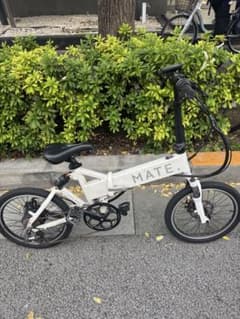 MATE 電動アシスト自転車 （ジャンク品）ホワイト - メルカリ