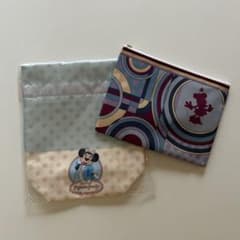 ミニー　パジャマパーティー　巾着＆ポーチ　セットのサムネイル