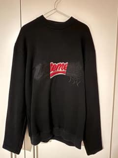 VETEMENTS ベースボールロゴトレーナー スウェット Ｍ ヴェトモン ヴェトモン/vetements ベースボールロゴオーバーサイズ スウェット 黒