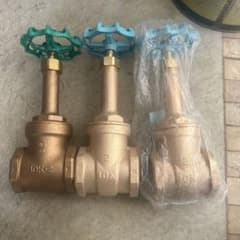 ゲートバルブ 10K 50A 3個セットのサムネイル
