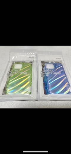 iPhone15 ケース 2個セット グリーン ブルーのサムネイル