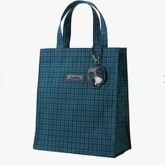 ファミリア トート 緑チェック 大 トートバッグ - メルカリ
