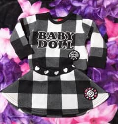 ❤️BABYDOLL セットアップ チェック柄 裏起毛 ベビードール❤️のサムネイル