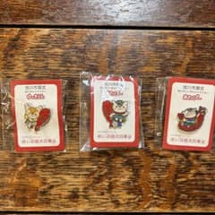 旭川市限定　ゆるキャラ　あさっぴーピンバッジ 3個セットのサムネイル