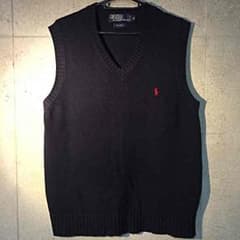 polo ralphlauren ニットベスト ネイビーのサムネイル