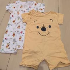 H&M　プーさんロンパースセット80㌢のサムネイル