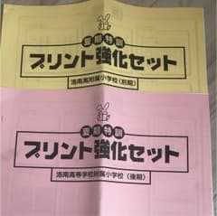しょうがく社 洛南高等学校附属小学校 夏期特訓 プリント強化セット（前期後期）のサムネイル
