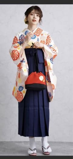ウタタネ　袴　2尺袖着物　うそつき襦袢　セット　91cm utataneのサムネイル
