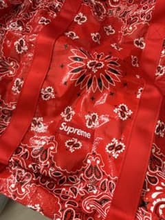 Supreme ペイズリー柄 トートバッグ レッドのサムネイル