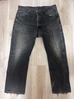 リーバイス501ブラックUSAw36L30鬼ヒゲ - メルカリ