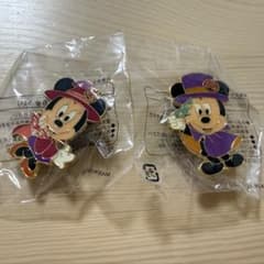 ディズニー ハロウィンピンバッジ 2種セット (ミッキー 、ミニー)のサムネイル