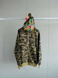 BAPE×CLOT 迷彩 フルジップ パーカー メンズ
