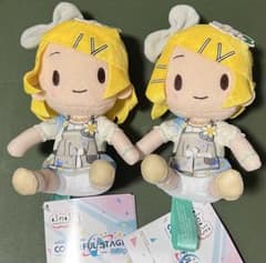 初音ミク ふわぷち ミニぬいぐるみ 鏡音リン 2点セット