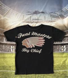 Real Masters Big Chief ワッフルTシャツ ブラック バイクのサムネイル