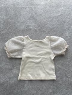 【PAIR MANON】ドットシアードッキングパワーショルダーリブTシャツ