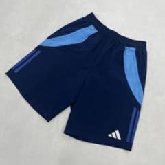 【美品】adidas ハーフパンツ ネイビー