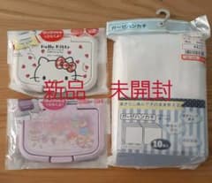 ウェットシートのフタ　&　ガーゼハンカチのサムネイル