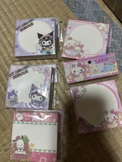 ハローキティ マイメロディ メモ用紙 5個セットのサムネイル