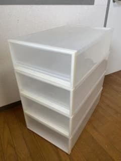 みかも様　無印良品　ポリプロピレン衣装収納ケース　4個セット　直接引き取り希望のサムネイル