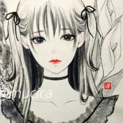 真作　肉筆原画　墨絵　ミクストメディア　春　絵画 真作 肉筆原画 墨絵 ミクストメディア 春 絵画 - メルカリ