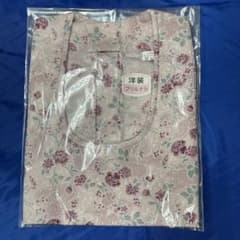 割烹着 花柄 ピンク ポリエステル100% 日本製のサムネイル