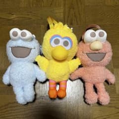 セサミストリート パステルカラーぬいぐるみポーチ