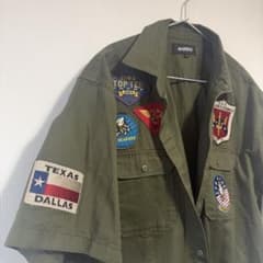 AVIREX ミリタリージャケット 2XL オリーブドラブ - メルカリ