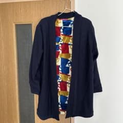 graniph カーディガン ネイビー マグカップ柄のサムネイル