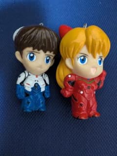 新世紀エヴァンゲリオン キーホルダーセット シンジ アスカ✩平成レトロ✩初期の物