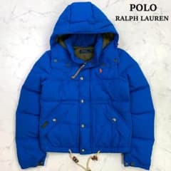 美品☆ポロラルフローレン ダウンジャケット 2way ポニー刺繍 XS E145 