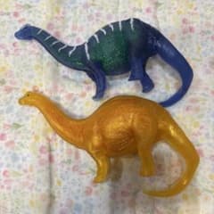 恐竜アタック&Co 2体セット アパトサウルス レア（ゴールド）のサムネイル