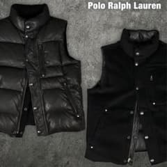 Polo Ralph Lauren 90s 00s レザー ダウン ベスト ポロ - メルカリ
